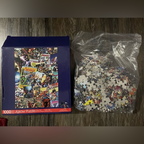 AQUARIUS Marvel Puzzle Cast (1000 Piece Jigsaw Puzzle) 🧩 - Picture 2 of 3